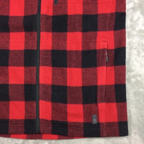 Smartwool Vest Mens Medium Full Zip Merino Anchor Line Buffalo Plaid Outdoors - Picture 4 of 14
